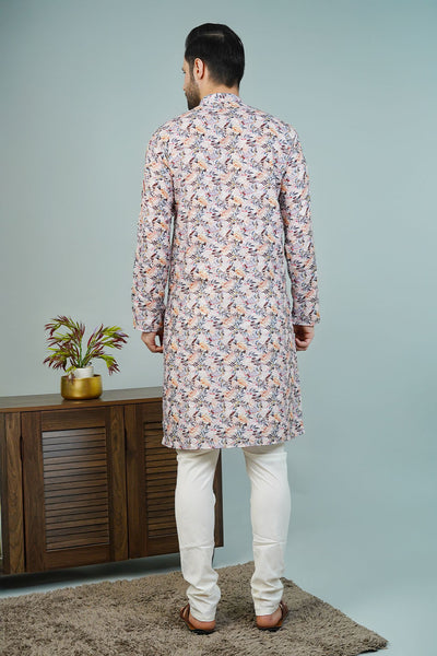 Cotton Beige Long Kurtas
