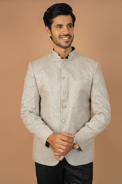 Linen Cream Bandhgala