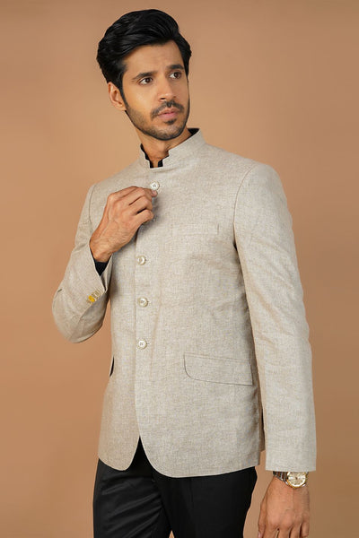 Linen Cream Bandhgala