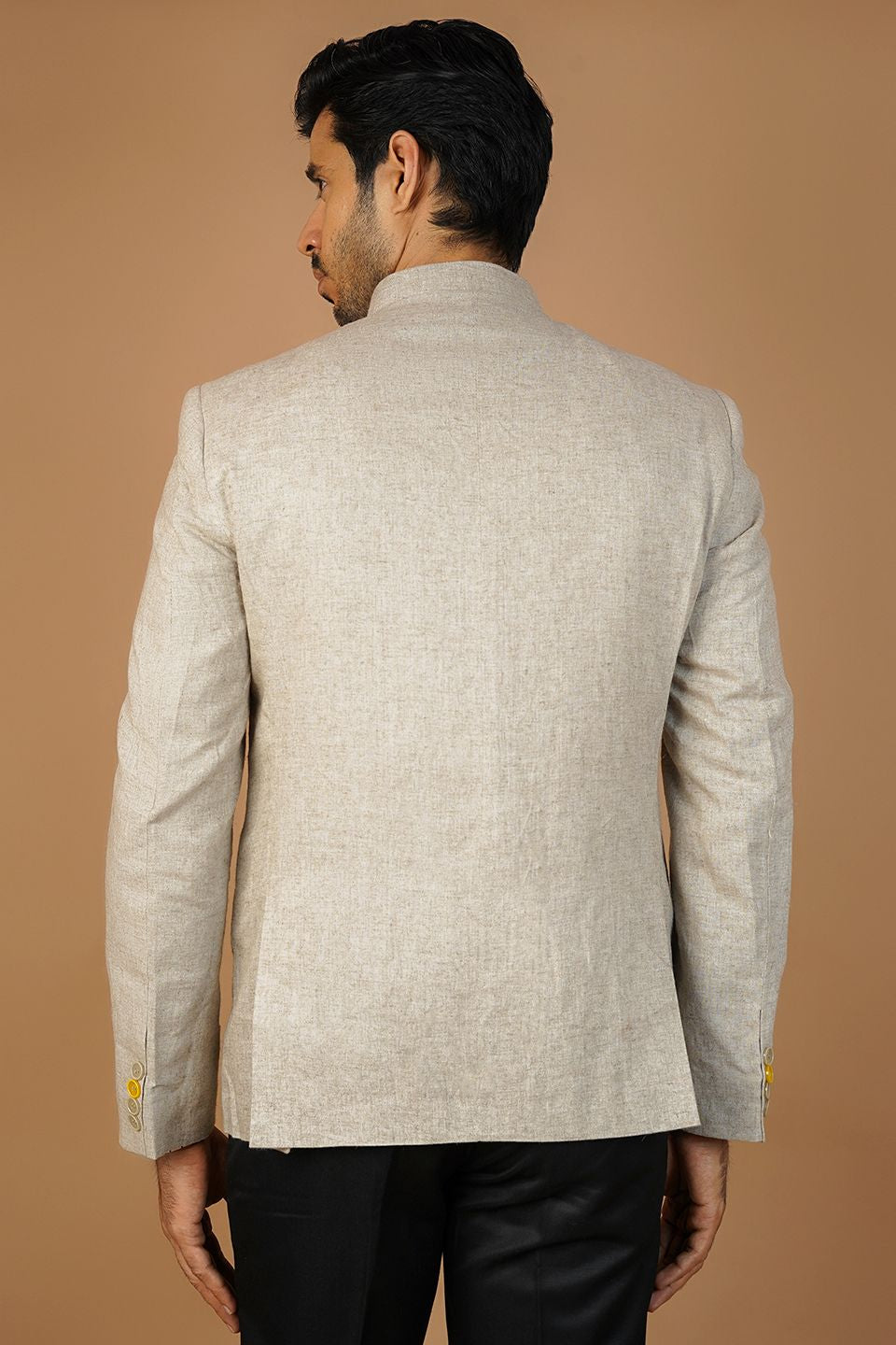 Linen Cream Bandhgala