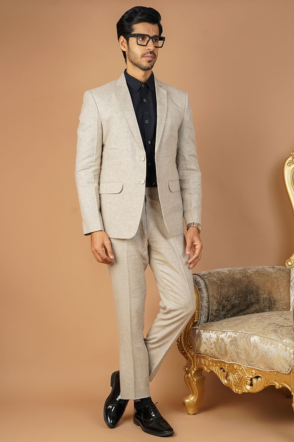 Linen Cream Suit