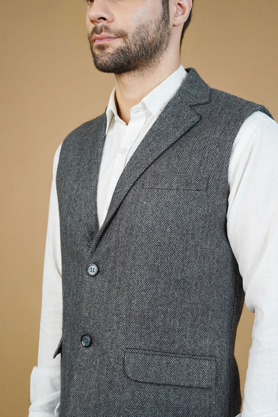 Wool Gray Nehru Jacket