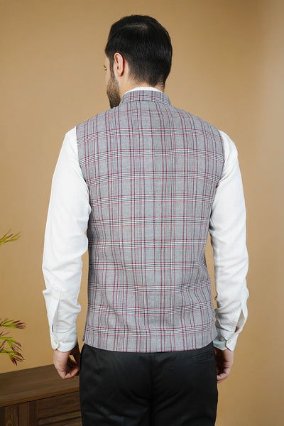 Wool Gray Nehru Jacket