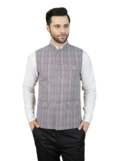 Wool Gray Nehru Jacket