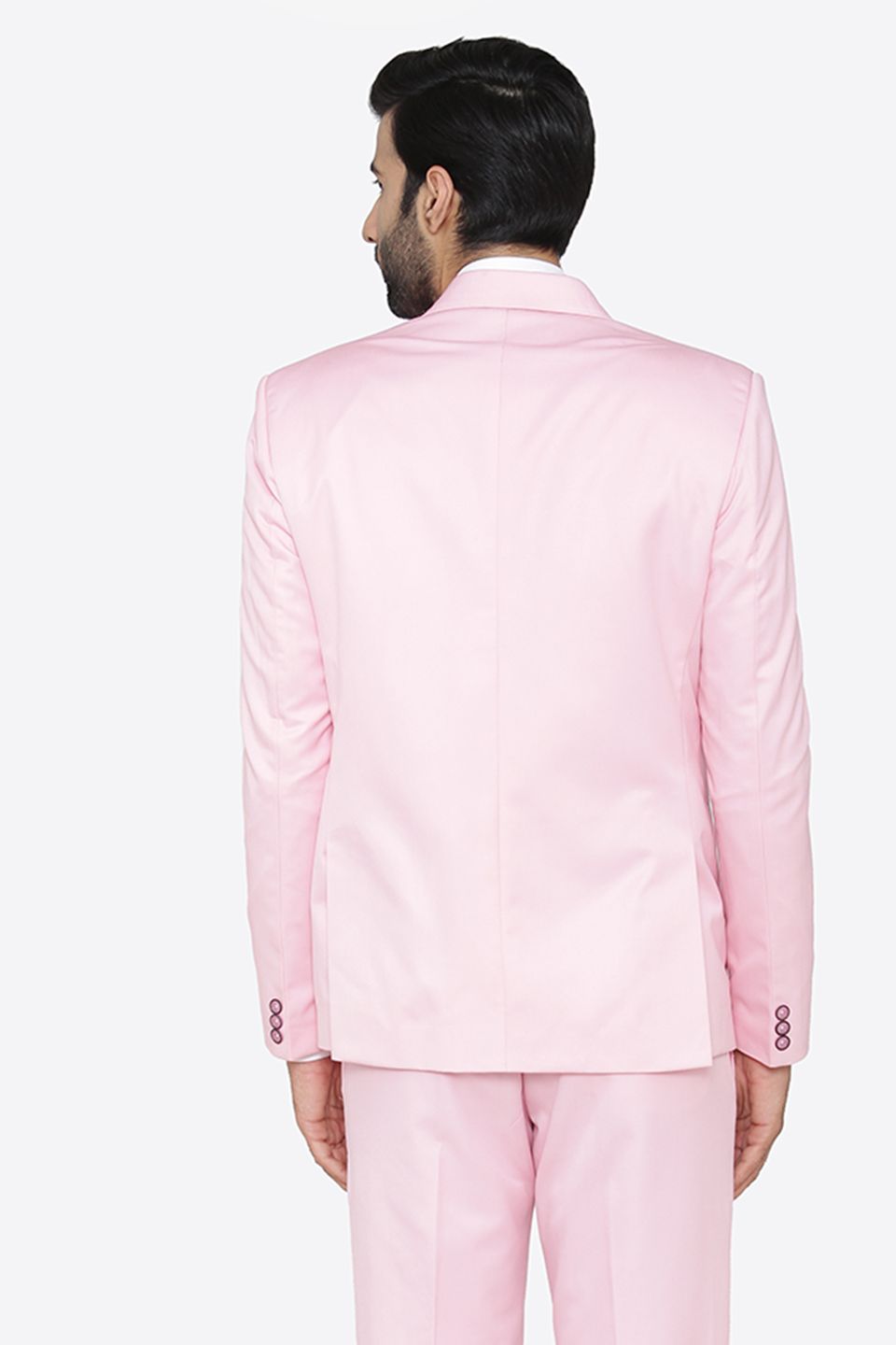 Polyester Cotton Pink Blazer
