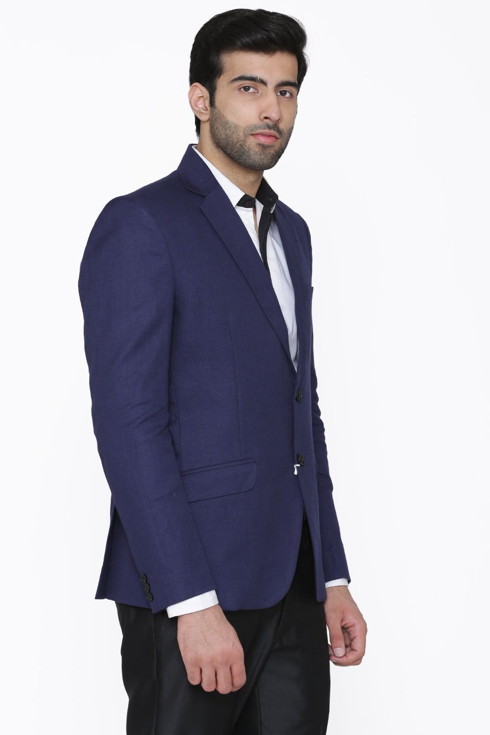 Wintage Men's 100% Linen and Evening Blazer Coat Jacket : Blue