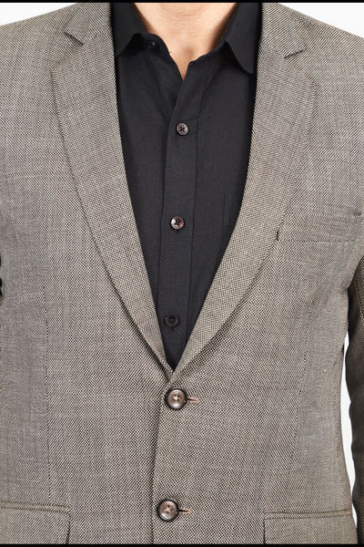 Poly Viscose Grey Two Piece Suit