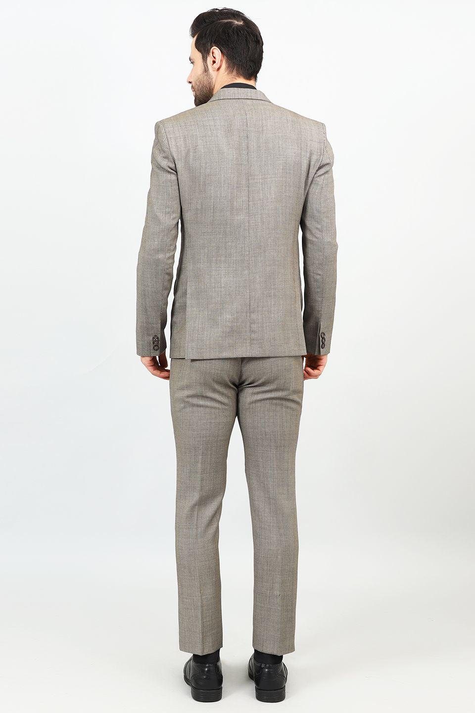 Poly Viscose Grey Two Piece Suit