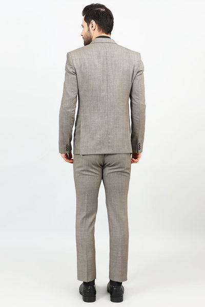 Poly Viscose Grey Two Piece Suit