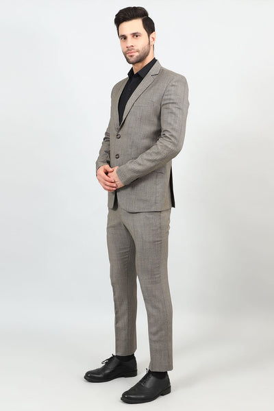 Poly Viscose Grey Two Piece Suit