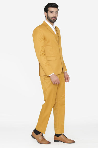 Polyester Cotton Brown Suit