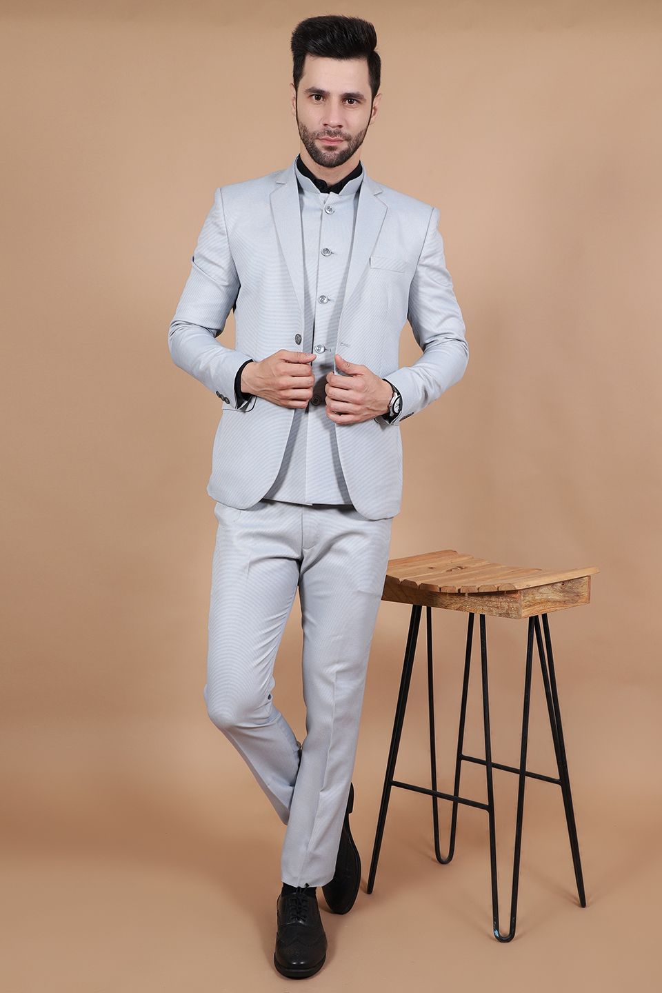 Blazer silver colour on sale