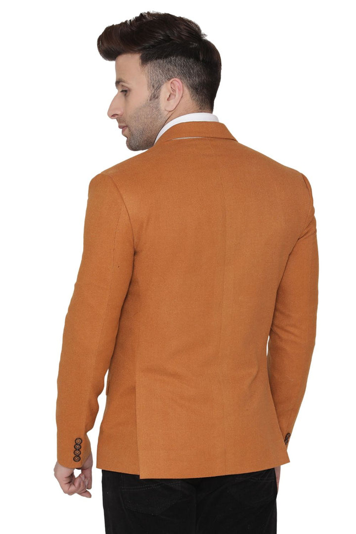 Wintage Men s Wool Casual and Festive Blazer Coat Jacket Orange