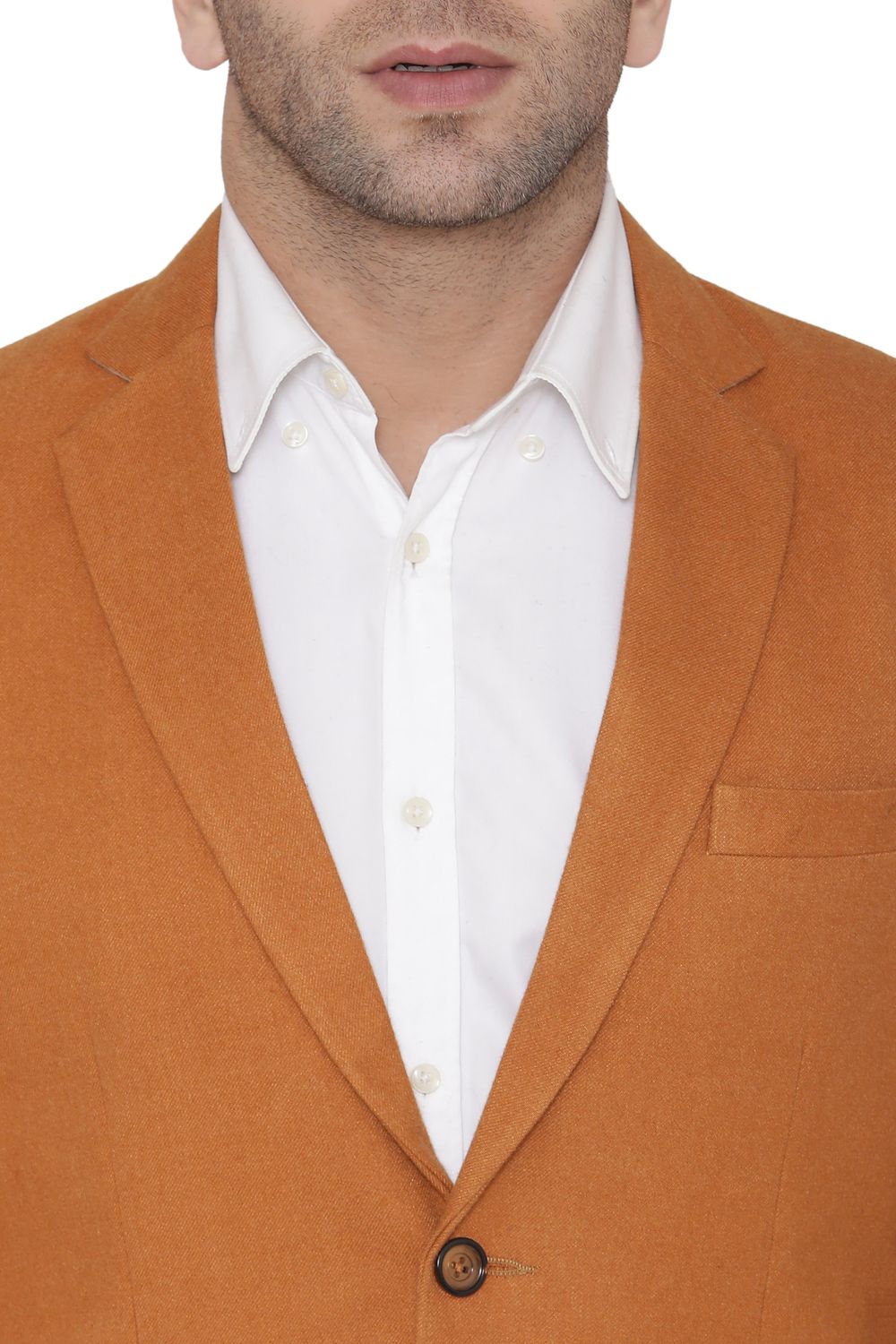 Wintage Men s Wool Casual and Festive Blazer Coat Jacket Orange