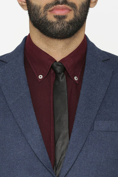 Tweed Wool Blue Blazer Coat Jacket