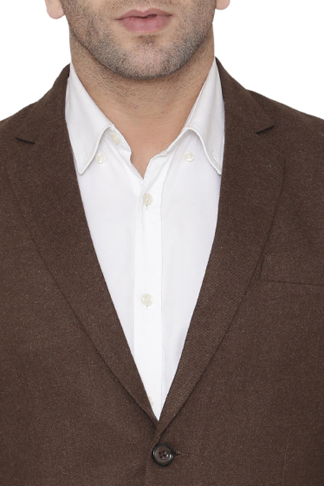 Wintage Men's Wool Casual and Festive Blazer Coat Jacket : Dark Brown