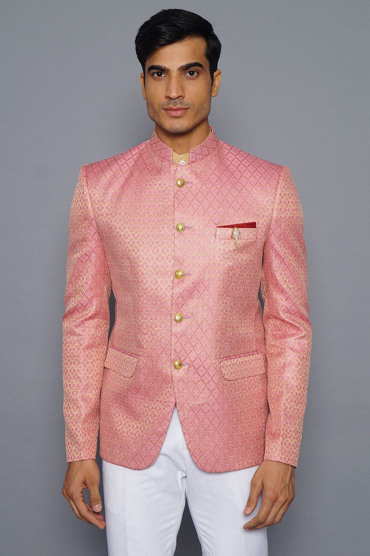 Pink blazer mens india discount