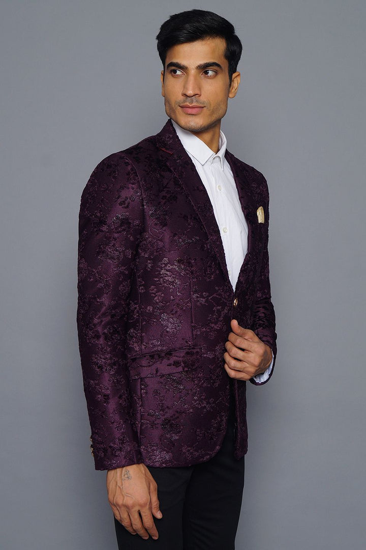 Cheap purple blazer top