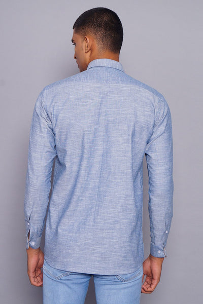 100% Premium Cotton Blue Shirt