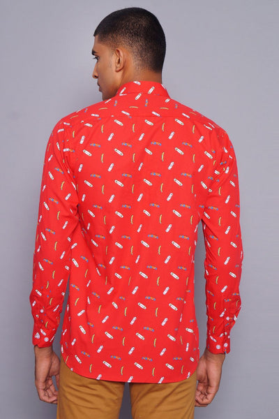 100% Premium Cotton Red Shirt