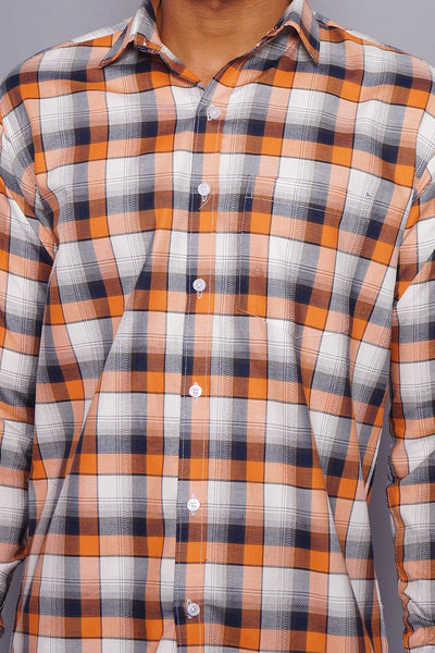 100% Premium Cotton Multicolored Check Shirt