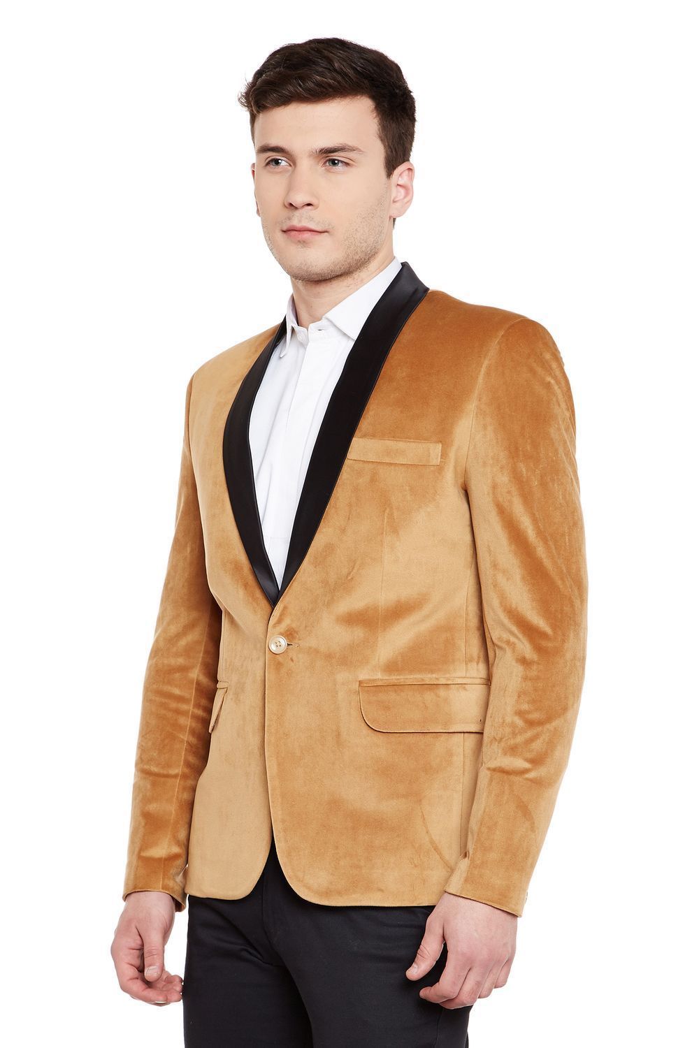 Wintage Men's Premium Velvet Notch Lapel Tuxedo Coat Blazer Jacket