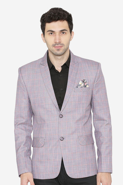 Polyester Cotton Purple  Blazer