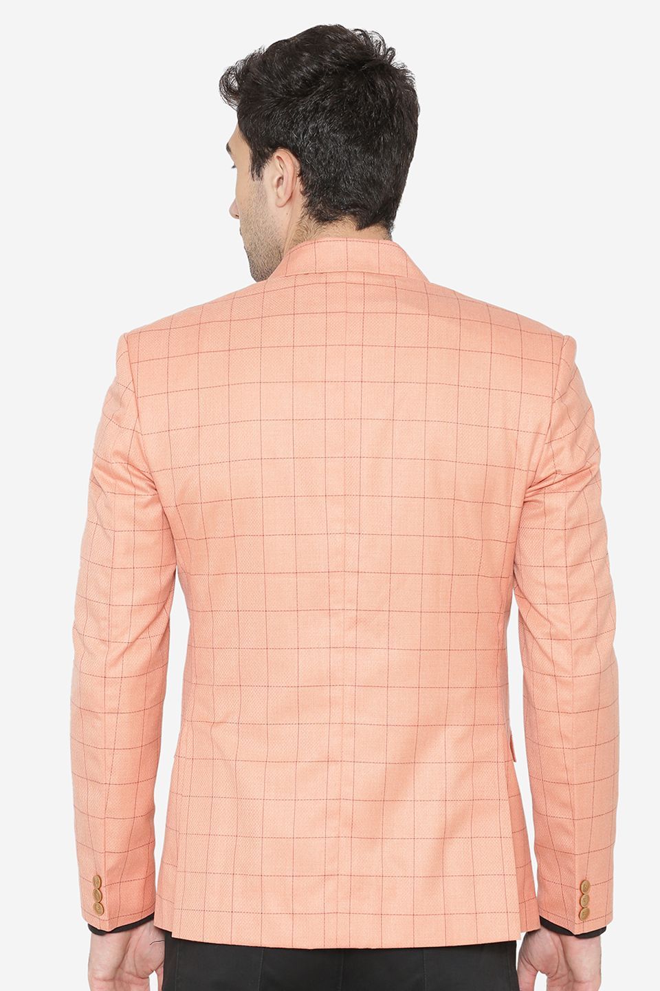 Polyester Cotton Orange Blazer