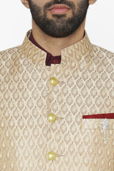 Banarasi Rayon Cotton White Blazer