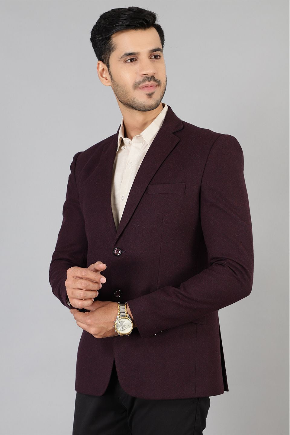 Buy Wintage Men s Wool Purple Blazer