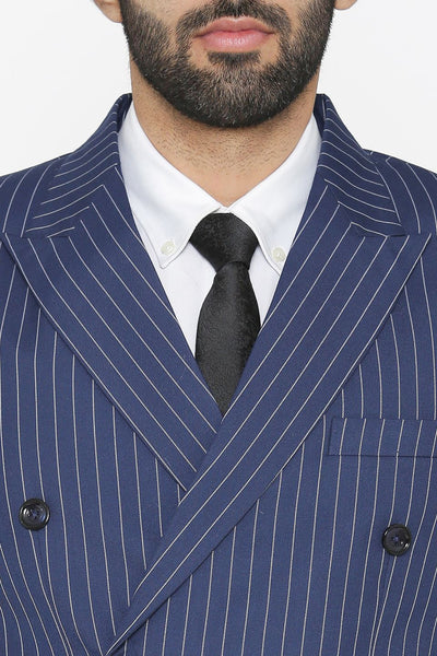 Polyester Cotton Blue Blazer