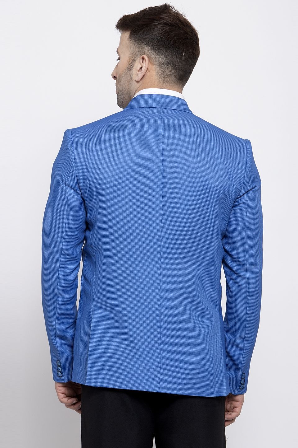 WINTAGE Men's Polyester Cotton Festive and Casual Blazer Coat