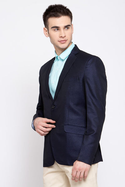 Wintage Men's Poly Blend Formal and Evening Blazer Coat Jacket : Navy Blue