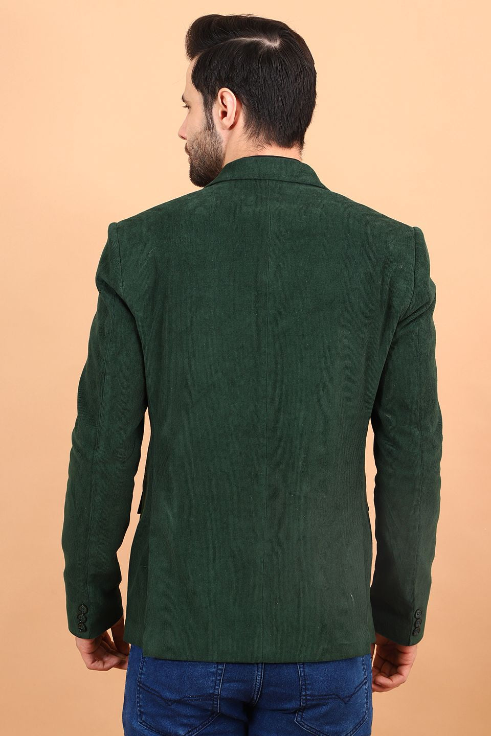 Corduroy Cotton Green Blazer