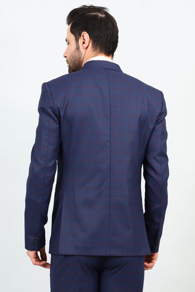 Poly Viscose Blue Blazer