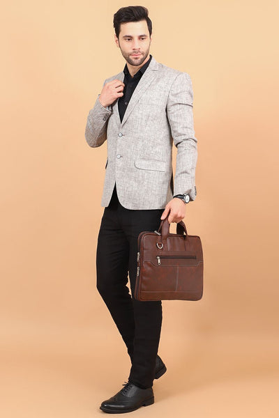 Poly Viscose Grey Blazer