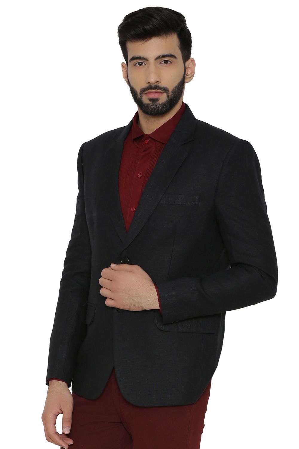 Linen black blazer new arrivals