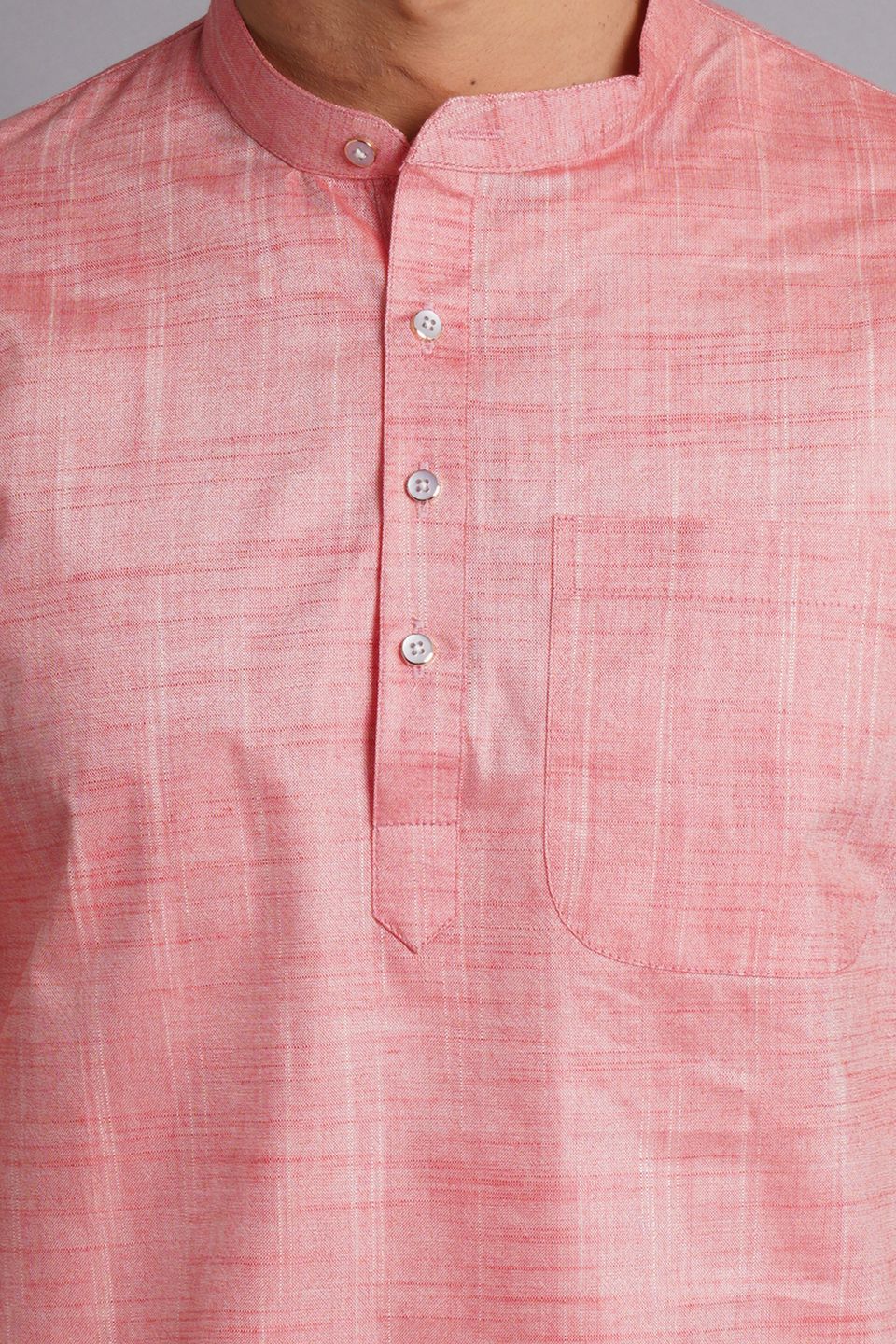 Matka Silk Pink Solid Kurta