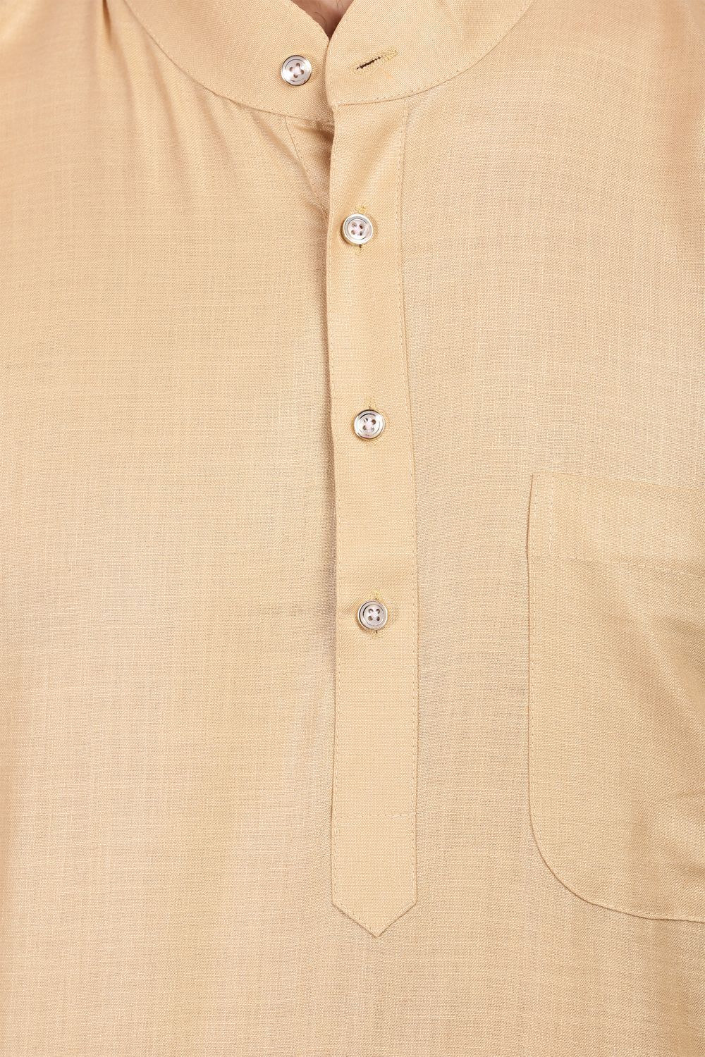 Cotton Silk Gold Kurta Pyjama