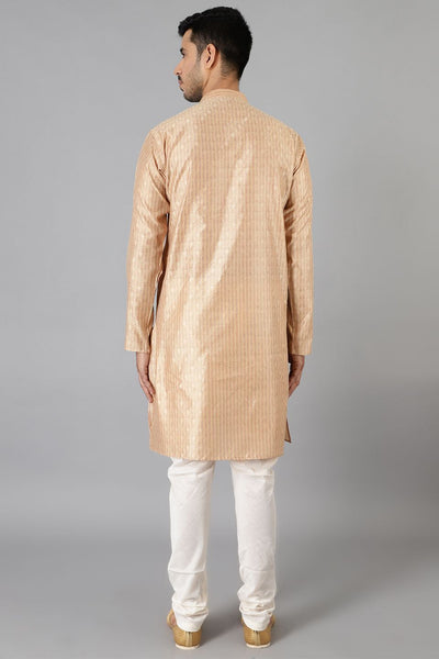 Banarasi Rayon Cotton Gold  Kurta Pajama