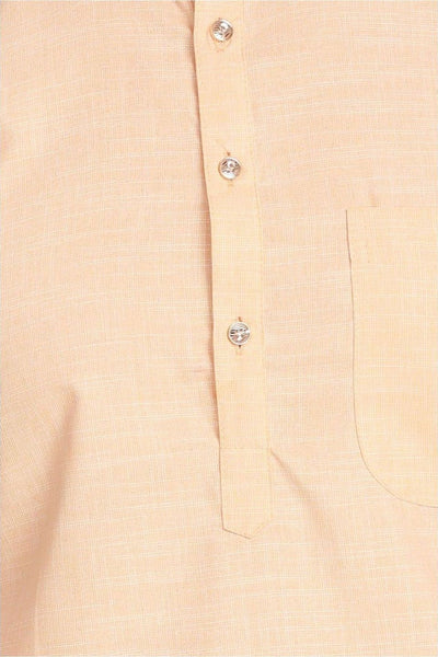 Poly-Cotton Linen Pink Kurta Pyjama