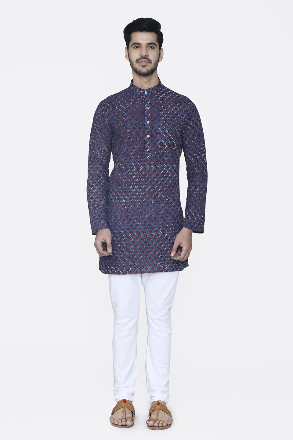 Jaipur 100% Cotton Purple Long Kurta Pajama