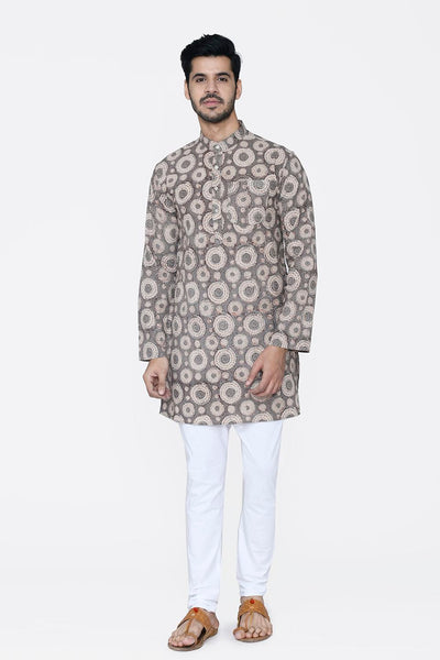 Jaipur 100% Cotton Camel Long Kurta Pajama