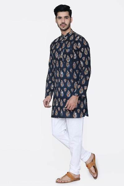 Jaipur 100% Cotton Multicolored Long Kurta Pajama