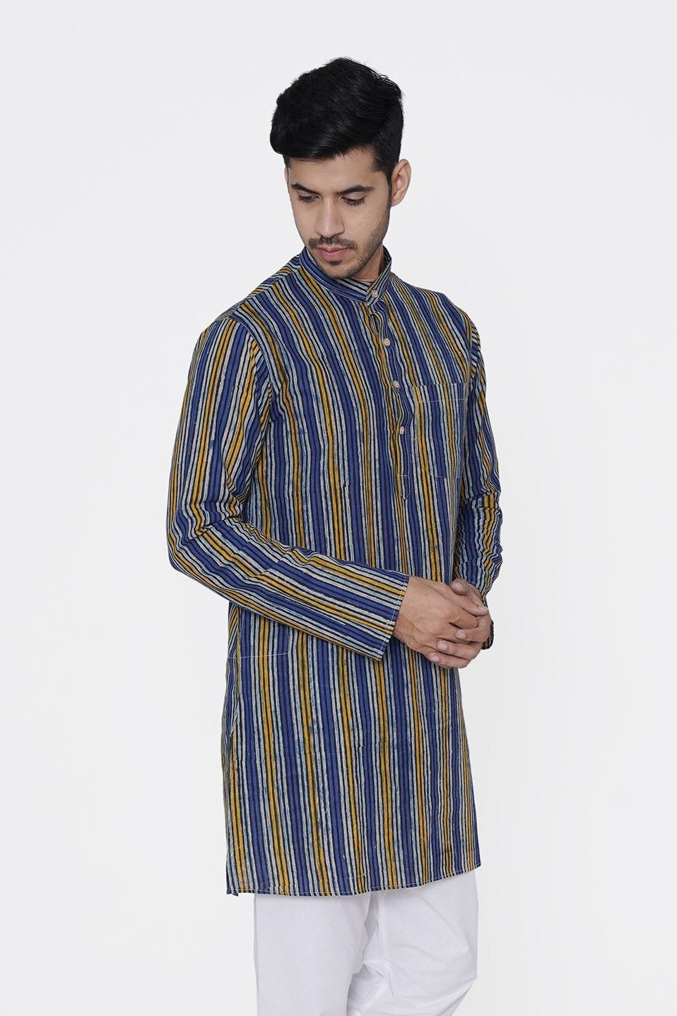 Jaipur 100% Cotton Multicolor Long Kurta Pajama