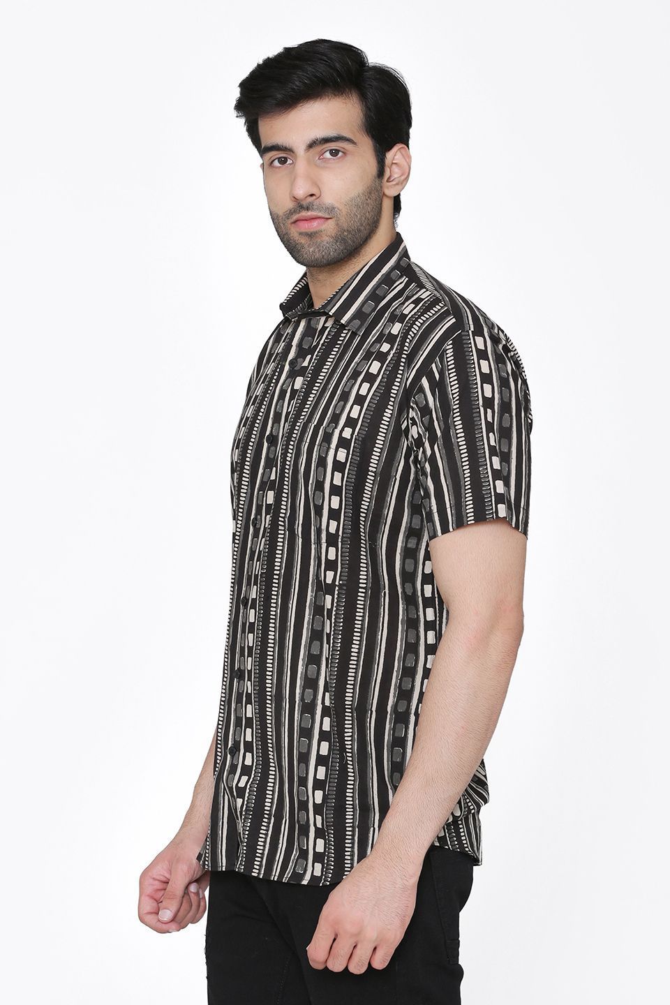 Jaipur 100%  Cotton Black Shirt