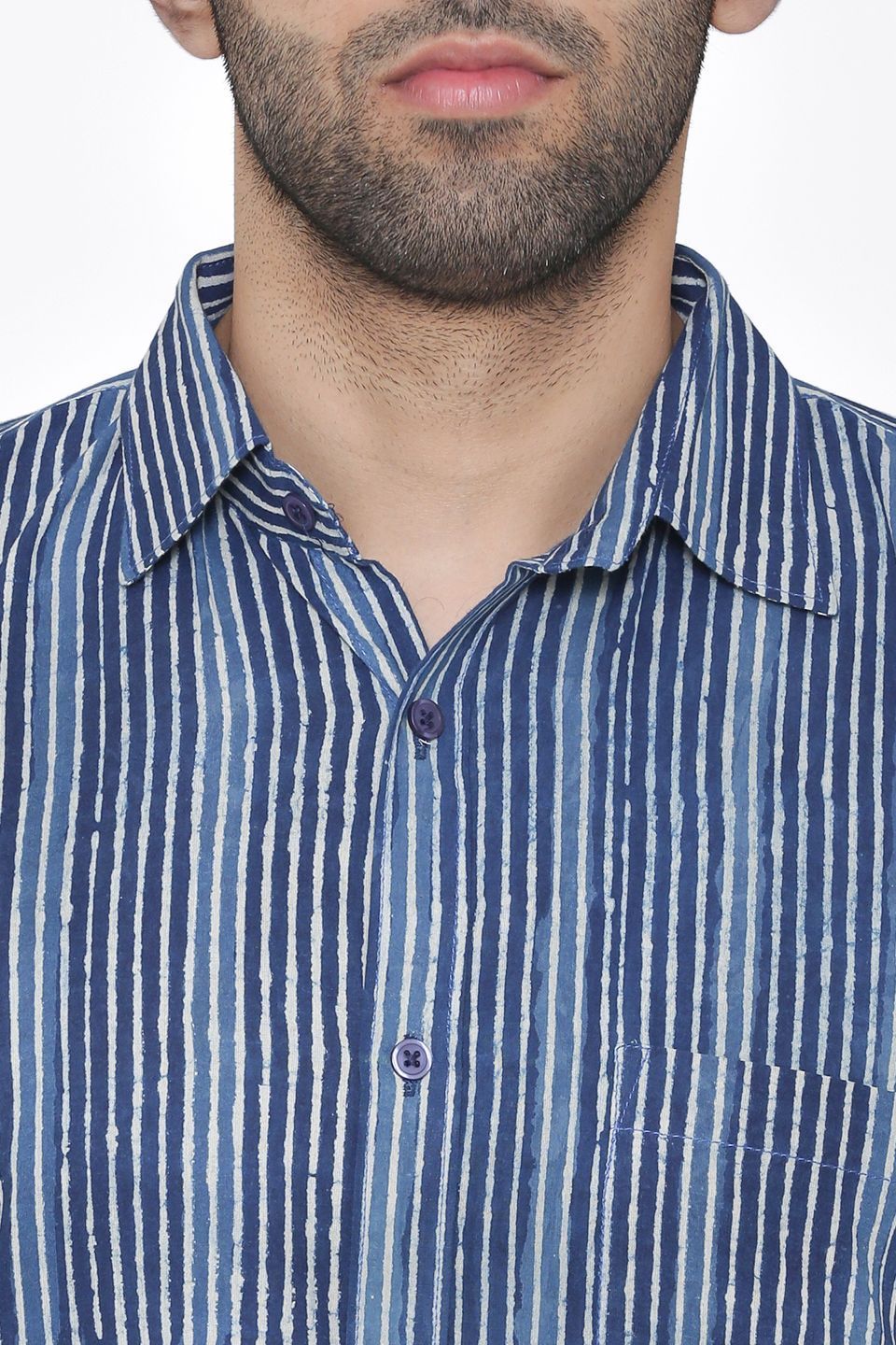 Jaipur 100%  Cotton Blue Shirt