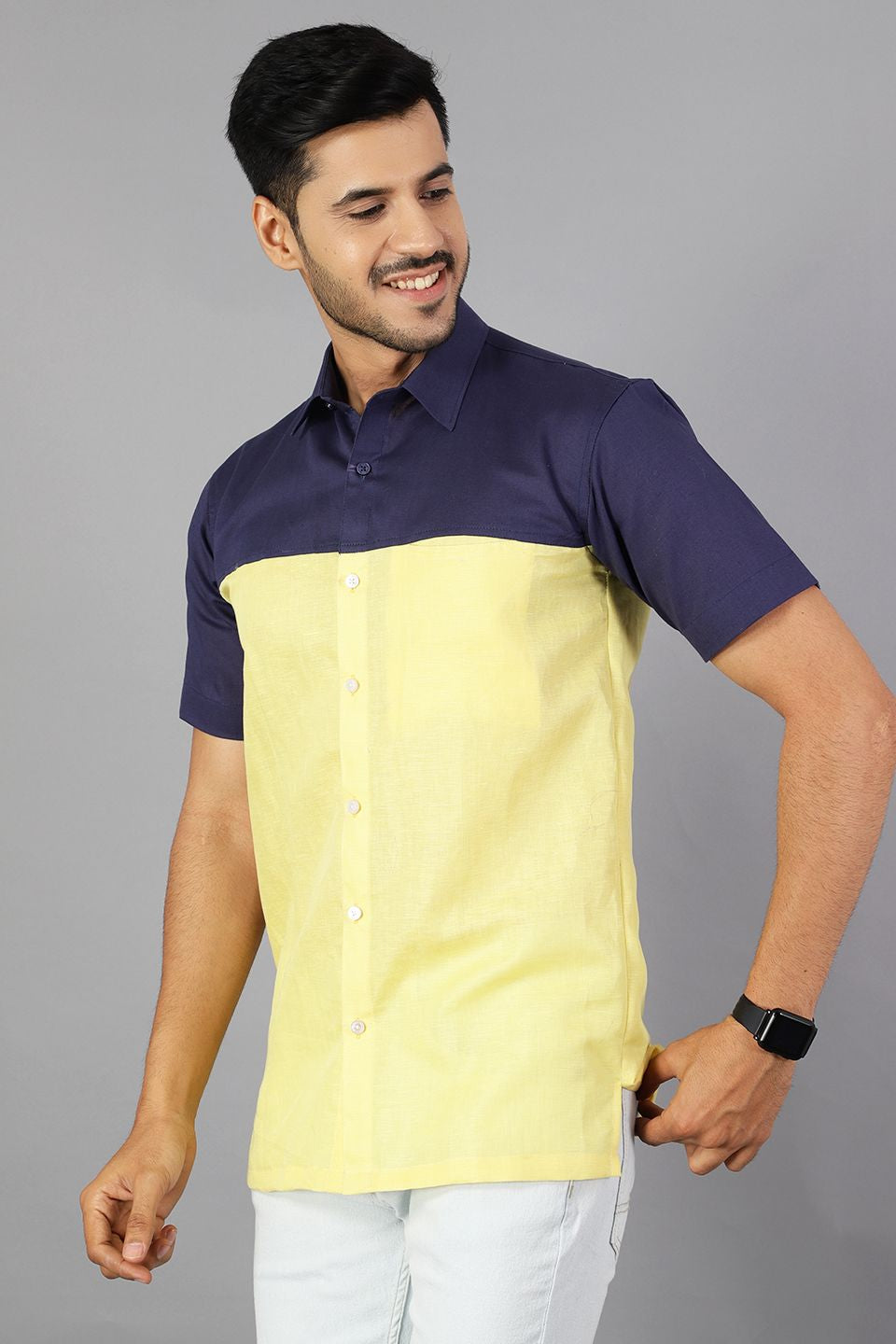 100% Premium Cotton Yellow Shirt