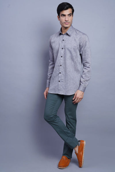 Linen Cotton Grey Shirt