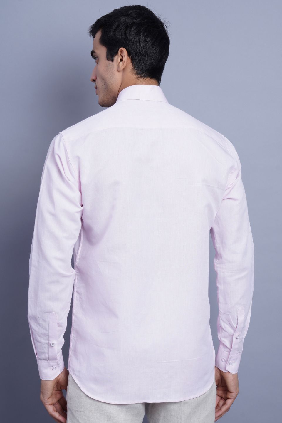 Wintage Men's Linen Casual Shirt: Cream